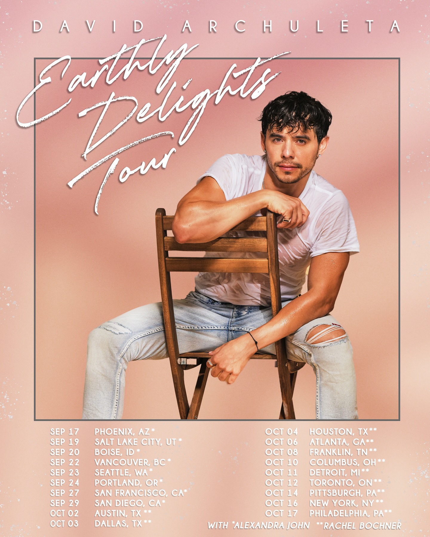 Rachel Bochner Earthly Delights Tour Poster 2026